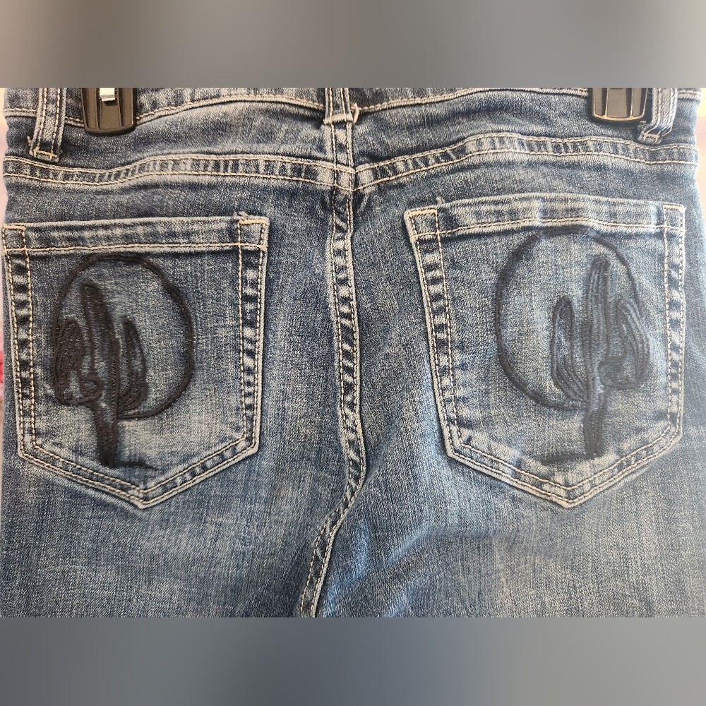Stetson Blue Denim Jeans with Embroidered Pockets